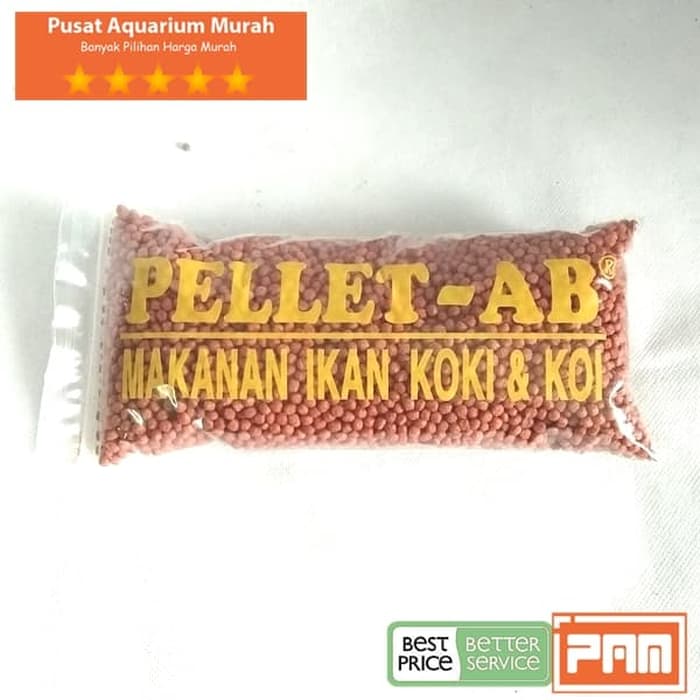 MAKANAN IKAN KOKI KOI PELLET AB Butiran Kecil WARNA MERAH ...